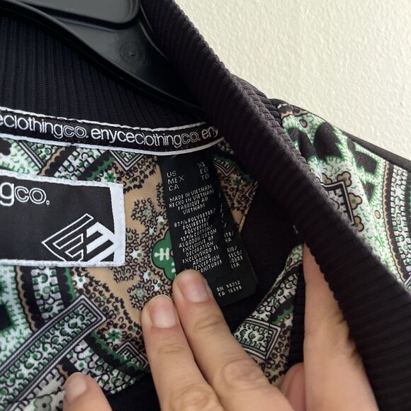 ENYCE Vintage Y2K Hip Hop Regency Zip Down Track Jacket, Multi- XL - Picture 6 of 9